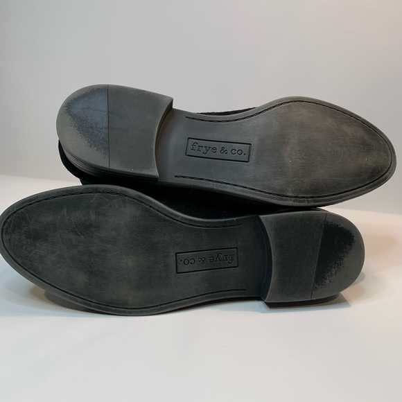 Frye Sarah Shorty Black Suede Ankle Boot - Picture 6 of 8